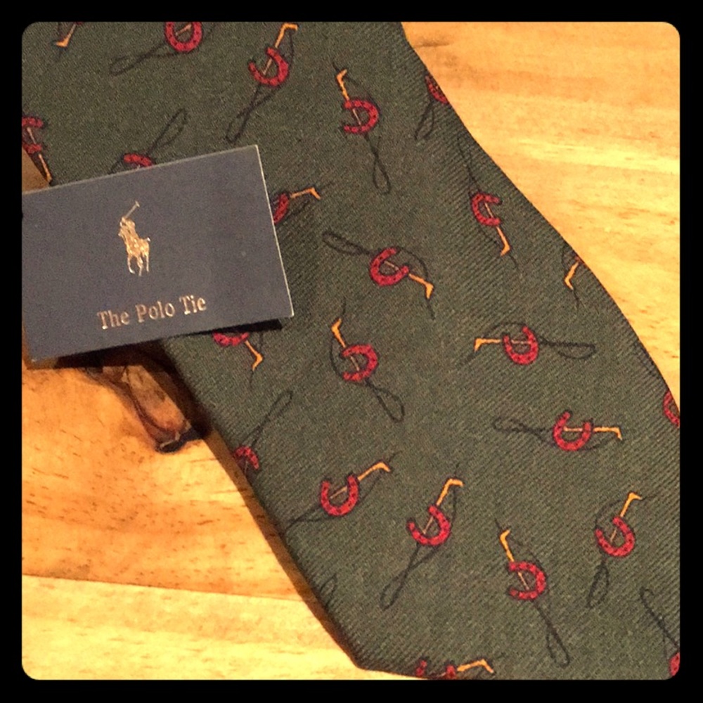 Ralph Lauren Polo Horseshoe Men’s Necktie w/ tags